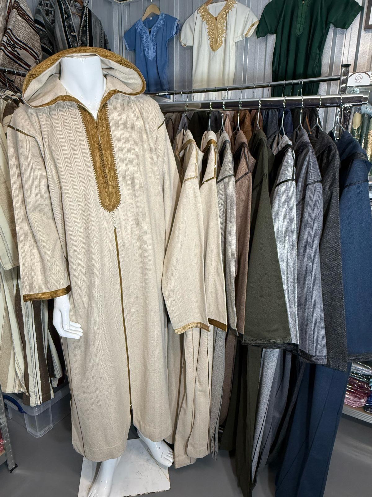 Tweed Djellaba Hoodie Thobe